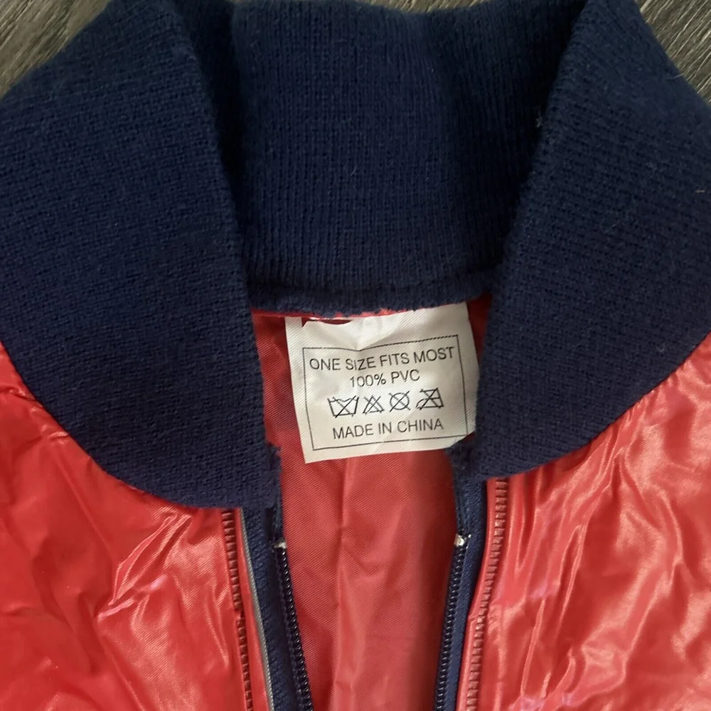 Vtg Red St. Louis Cardinals Pullover Drawstring Raincoat Coca Cola Shop n Save